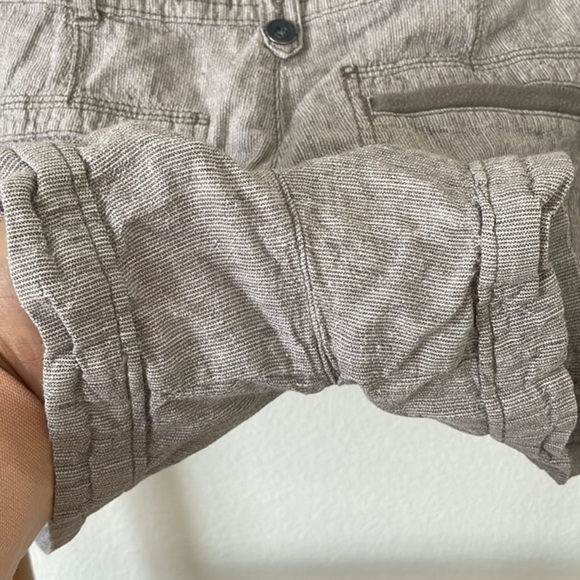 Pilcro and the Letter Press Linen Grey Shorts 0042 - Picture 7 of 8